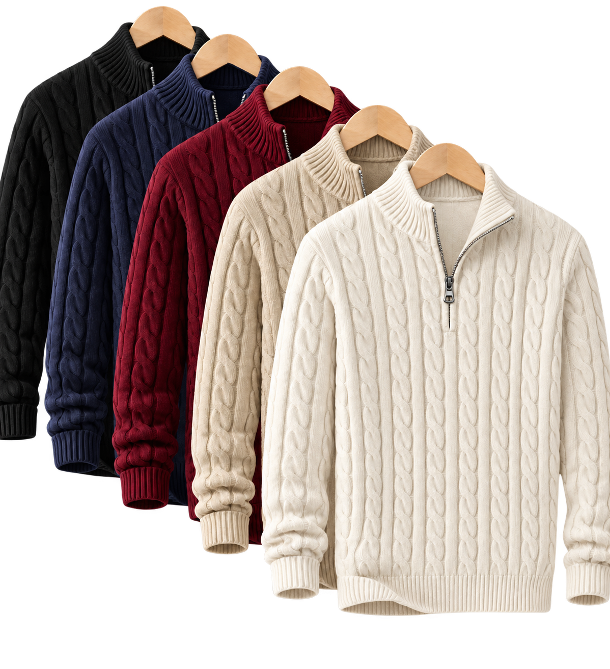 Como Cable Quarter Zip — 5 Set