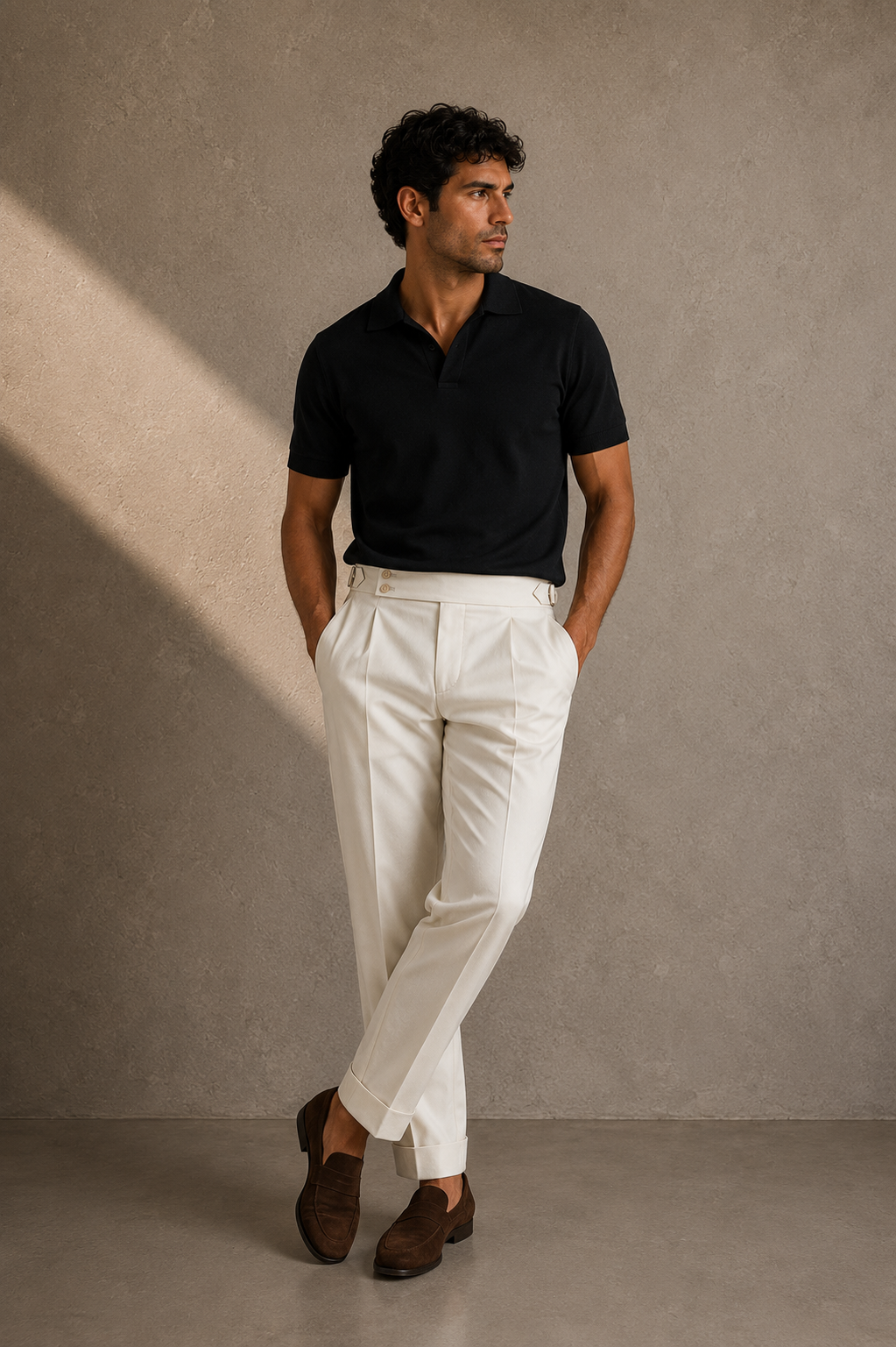 Tailored Pleat Trousers