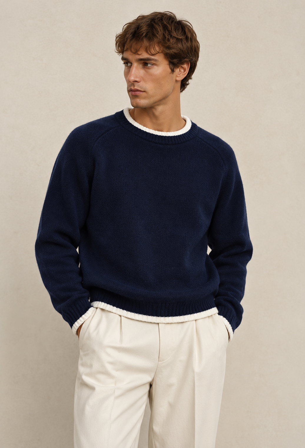 Bellagio Contrast Knit Sweater