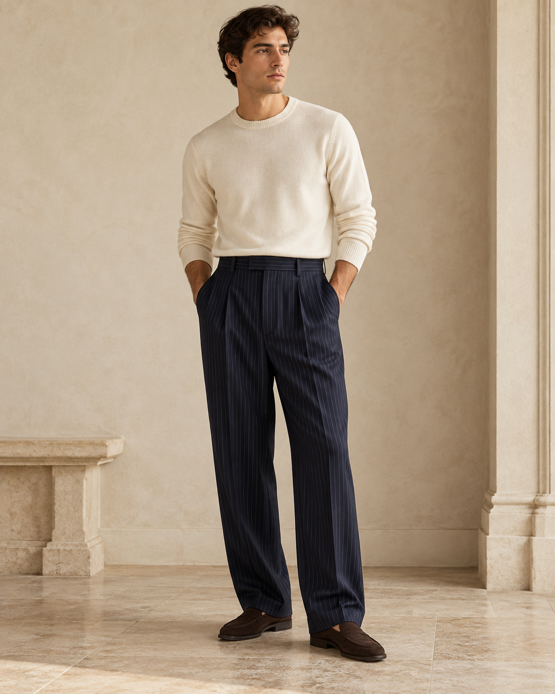 Milano Pinstripe Trousers